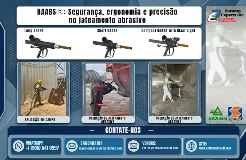 BAABSⓇ: Segurança, ergonomia e precisão no jateamento abrasivo