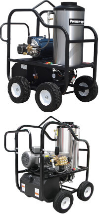 Hidrolavadoras de Agua Caliente Serie Hot Shot Belt Drive Eléctricas - Pressure Pro