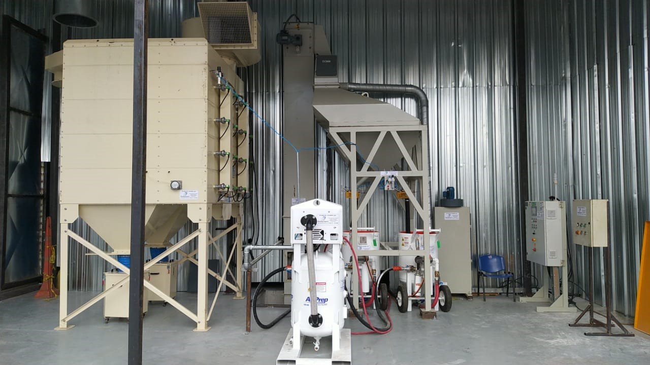 Cabine de Jateamento na Hidroituango